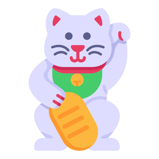 Lucky cat - free icon