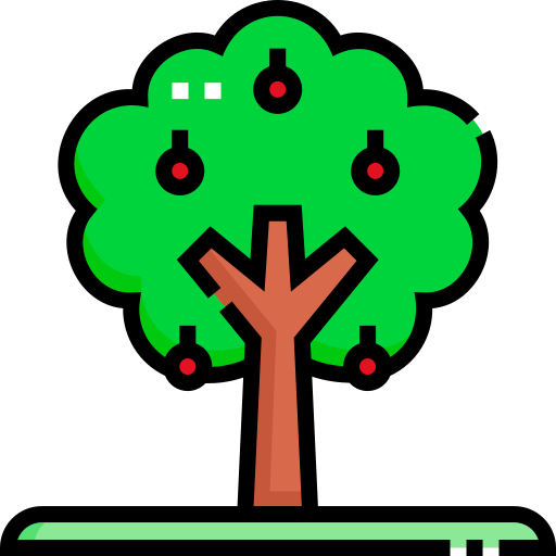 árbol de manzana icono gratis