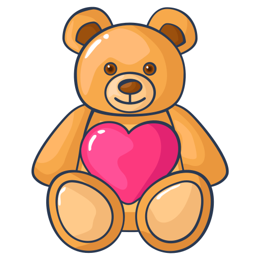 Teddy bear Stickers - Free valentines day Stickers