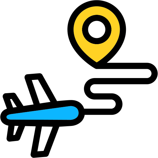 voyage en avion Icône gratuit