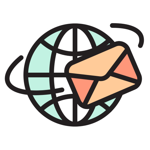 correo internacional icono gratis