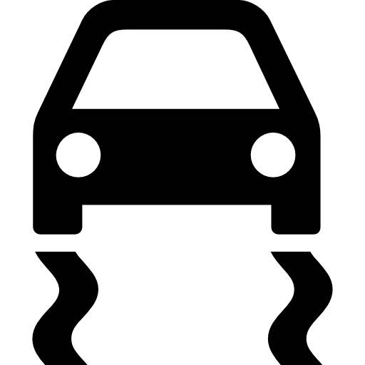 Slippery road Free transport icons