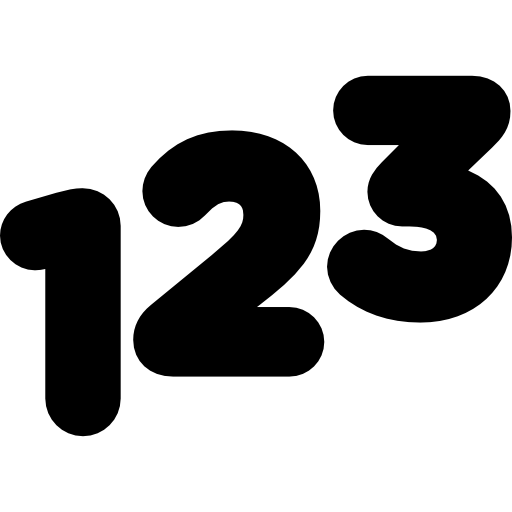 123 números | Icono Gratis