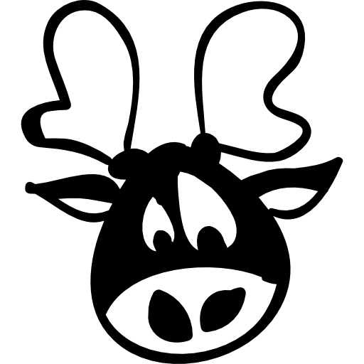 Christmas reindeer icon