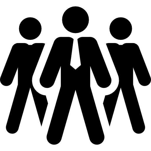 Group of businessmen free icon