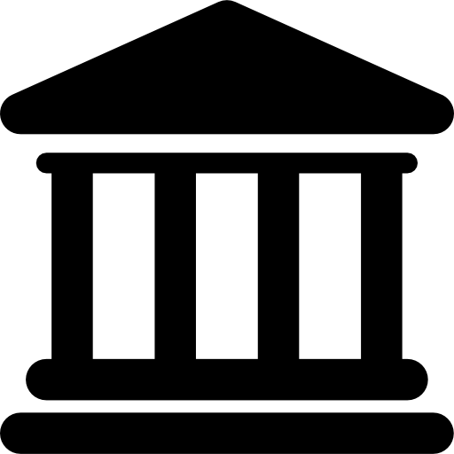 Bank building free icon
