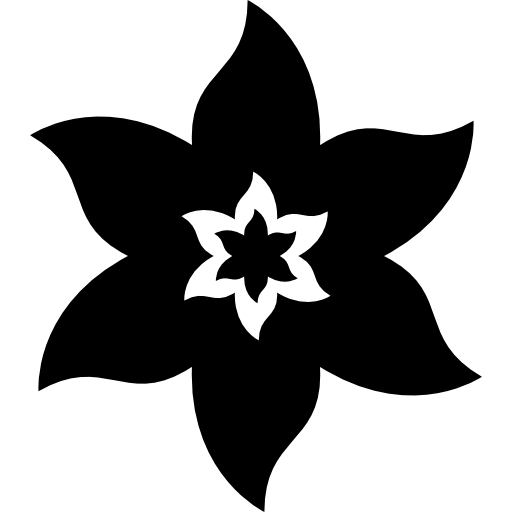 Flor em forma de estrela - ícones de natureza grátis