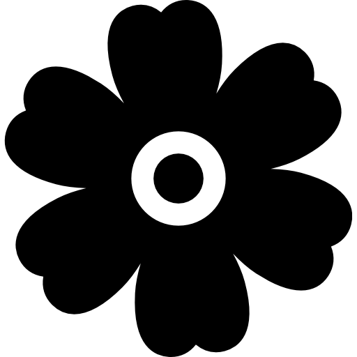 Flower With Elongated Petals Icon PNG Images, Vectors Free