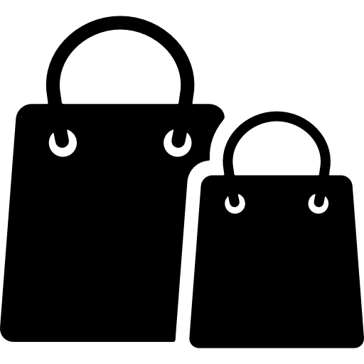 bolsas de compras reutilizables icono gratis