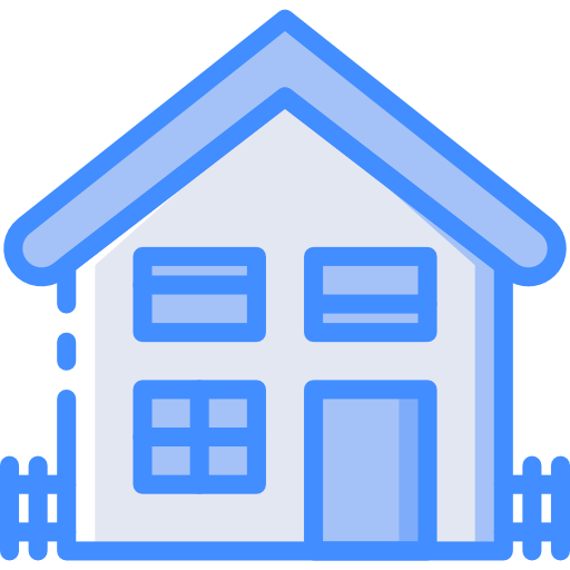 House Basic Miscellany Blue icon