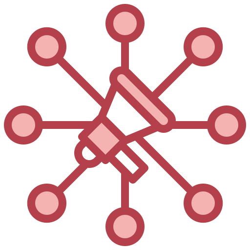 mercadeo viral icono gratis