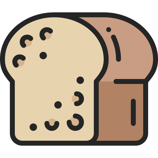 Bread Generic Outline Color icon