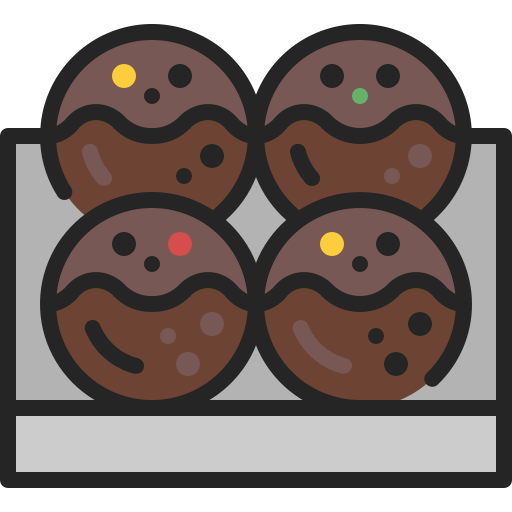bolas de chocolate grátis ícone bolas de chocolate grátis ícone