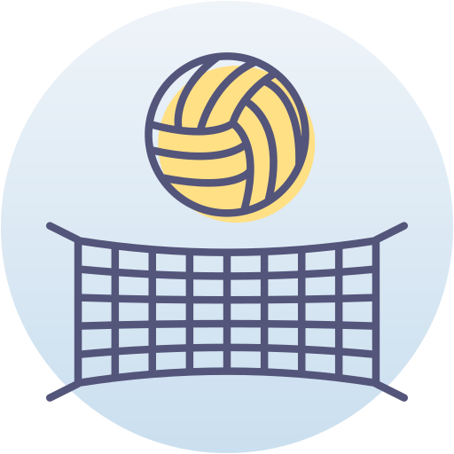 red de voleibol icono gratis