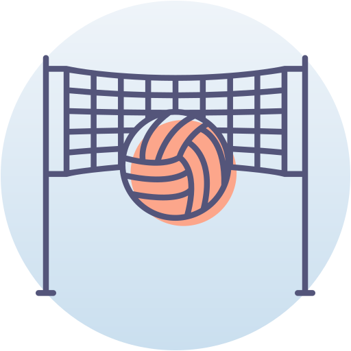 red de voleibol icono gratis