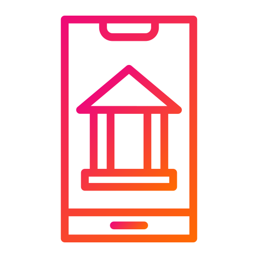 Mobile banking Generic Gradient icon