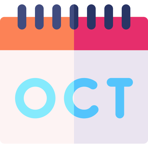 October Basic Rounded Flat icon