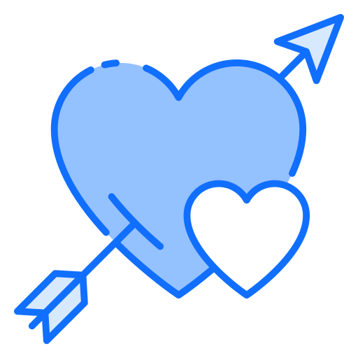 flecha de cupido icono gratis