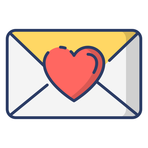 carta de amor icono gratis
