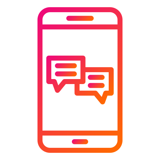 charla móvil icono gratis