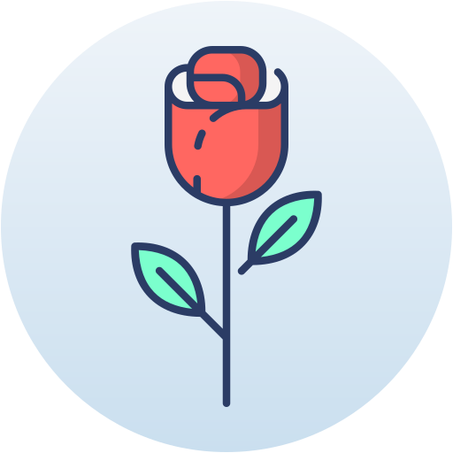 rosa roja icono gratis