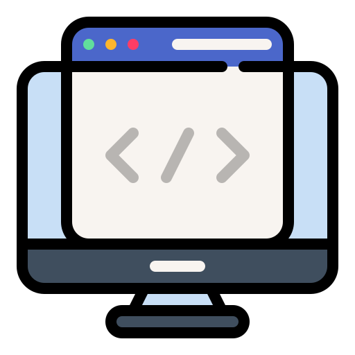 Coding Generic Outline Color icon