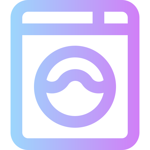 Washing machine Super Basic Rounded Gradient icon