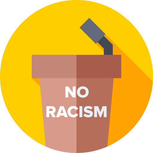 no racismo icono gratis