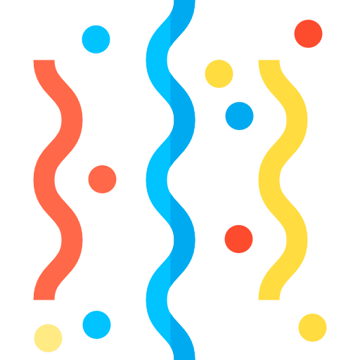 Конфетти бесплатно иконка Конфетти бесплатно иконка