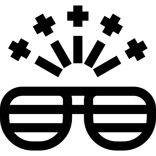 gafas divertidas icono gratis