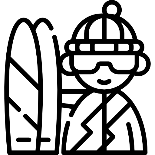 스키 타기 무료 아이콘