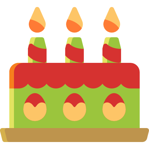 pastel de cumpleaños icono gratis