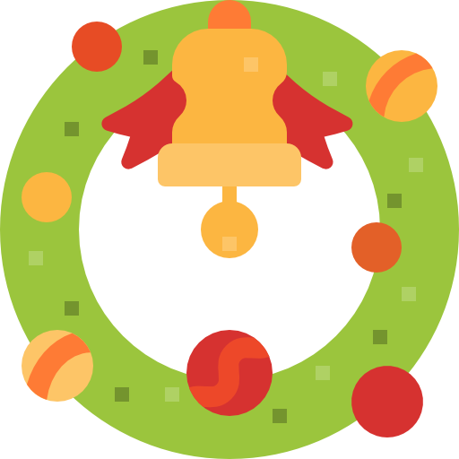 corona de navidad icono gratis