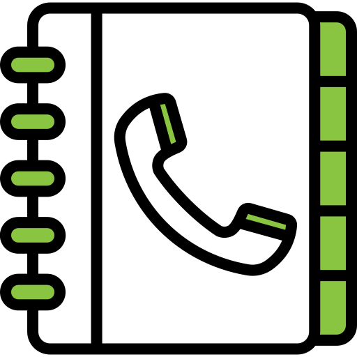 directorio telefónico icono gratis
