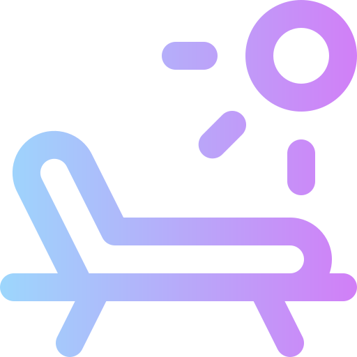 Sunbed free icon Sunbed free icon