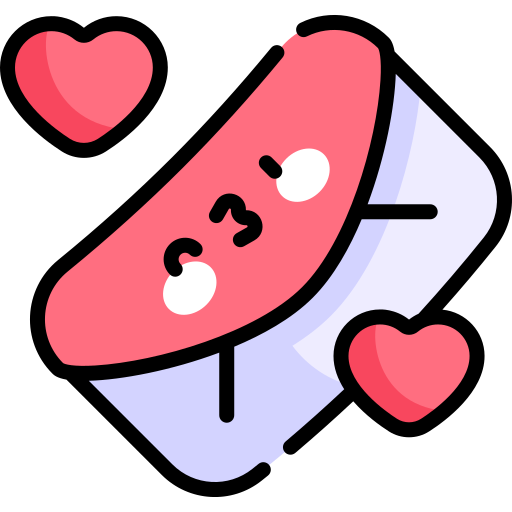 carta de amor icono gratis