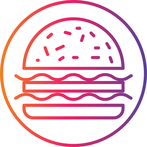 Hamburger Generic Gradient icon