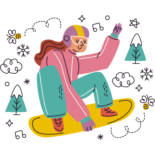 wintersport kostenlos Sticker wintersport kostenlos Sticker