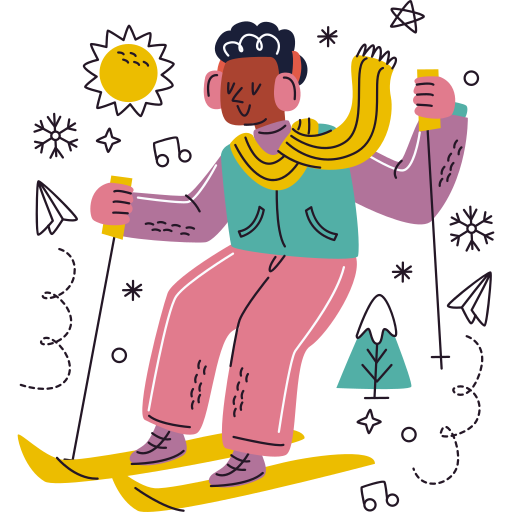 Winter sport free sticker Winter sport free sticker