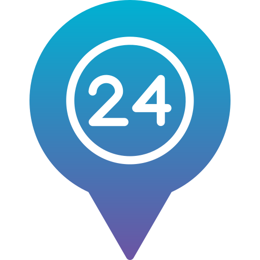 24 hours free icon 24 hours free icon