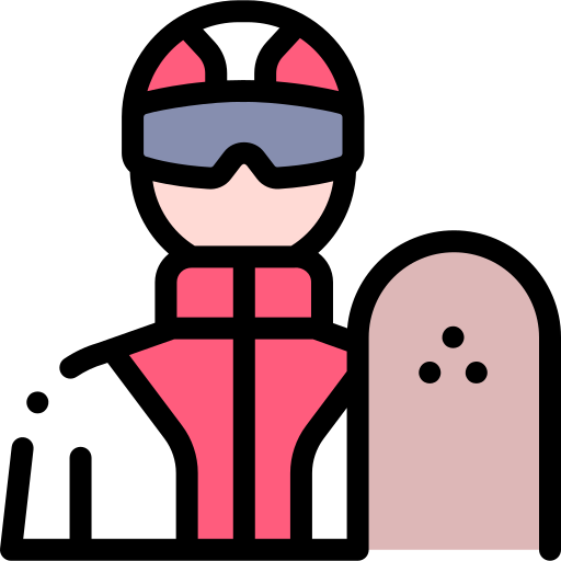 snowboarder icono gratis