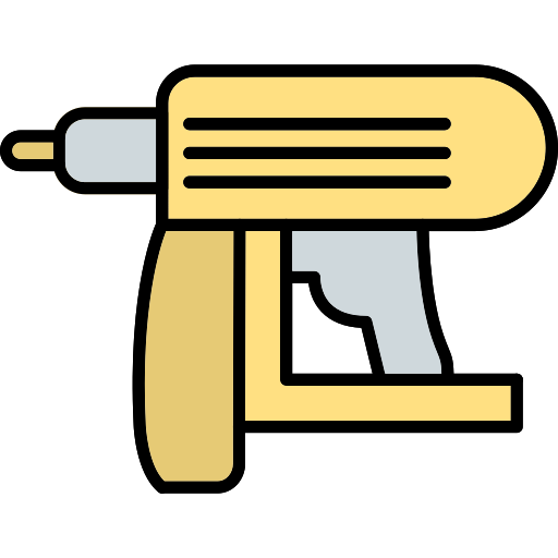 pistola de clavos icono gratis