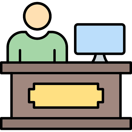 recepción icono gratis