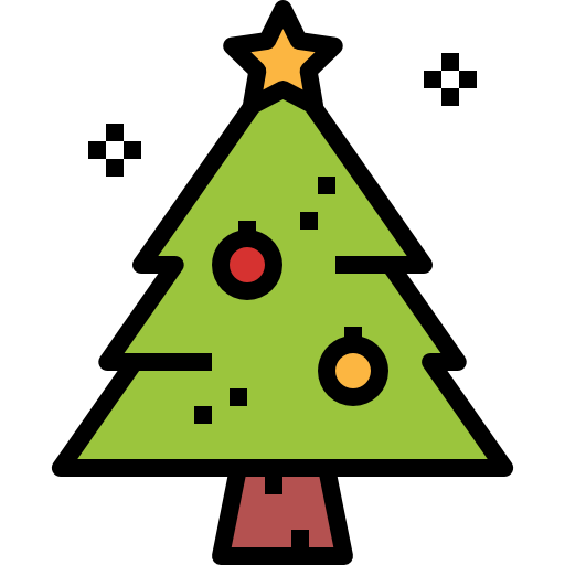 árbol de navidad icono gratis