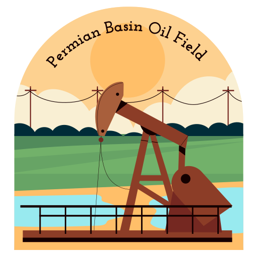 gisement de pétrole gratuit sticker