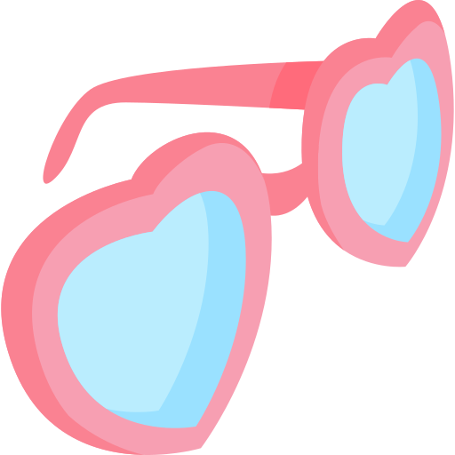 Heart glasses Generic Flat icon