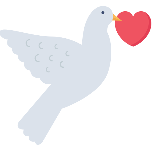 pájaro del amor icono gratis