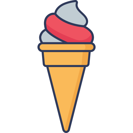 Ice cream Dinosoft Lineal Color icon