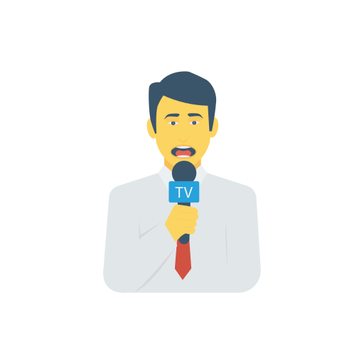 reportero icono gratis