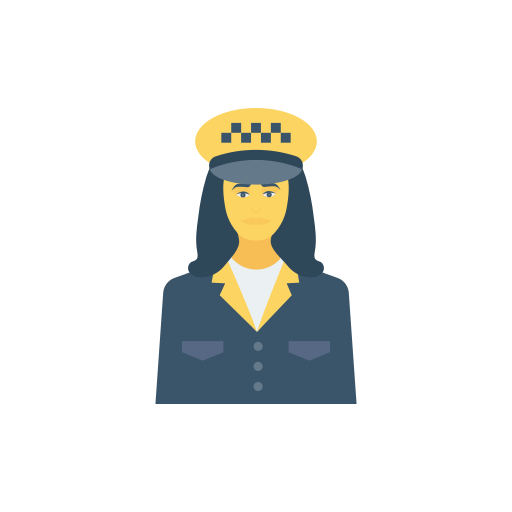 conductor de taxi icono gratis